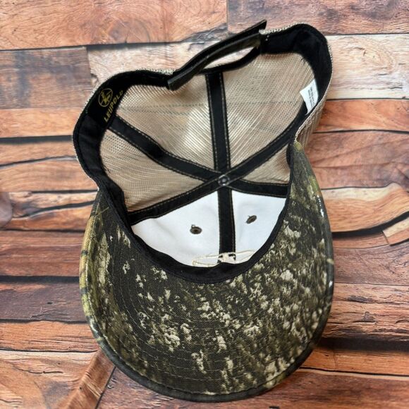 Leupold Optics Hat Cap Scope Logo Camouflage Adjustable H & L Strapback Signed - Picture 6 of 10